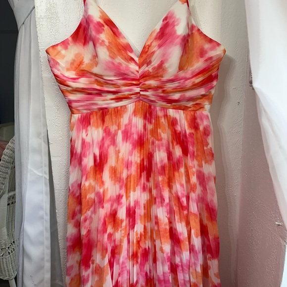 Plus size Pink and Orange Dress size 22W - Picture 7 of 9